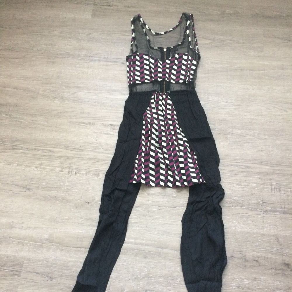 Short dress with long flowy sides